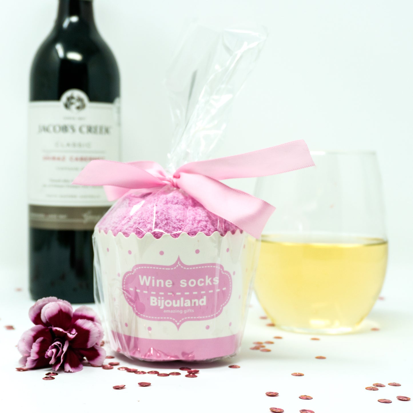 Bring Me Some Winе Socks - Gift for Mother’s Day With Cute Cupcake Package