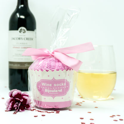 Bring Me Some Winе Socks - Gift for Mother’s Day With Cute Cupcake Package