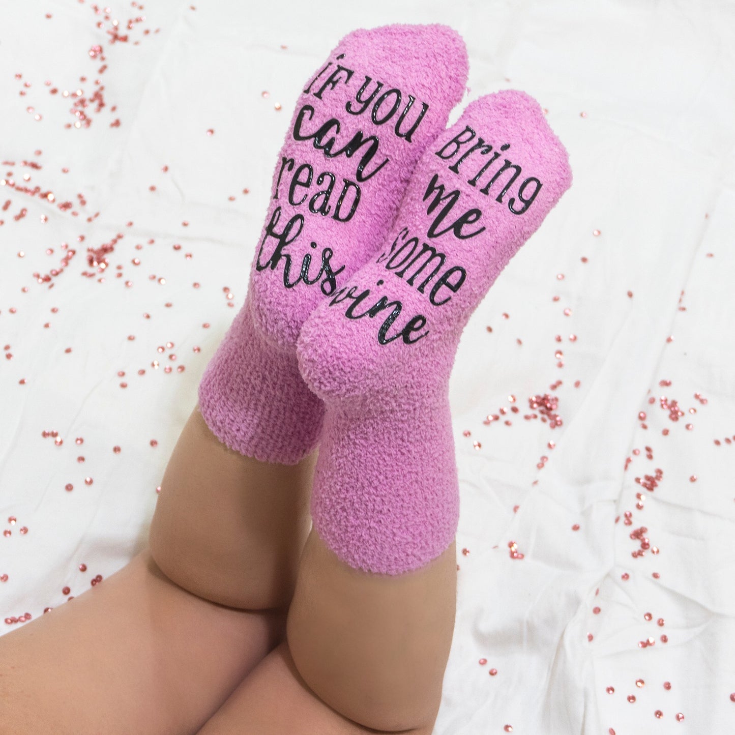 Bring Me Some Winе Socks - Gift for Mother’s Day With Cute Cupcake Package