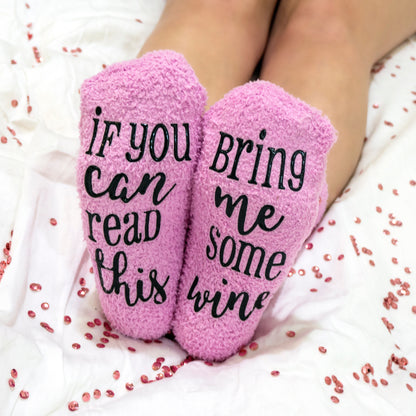 Bring Me Some Winе Socks - Gift for Mother’s Day With Cute Cupcake Package
