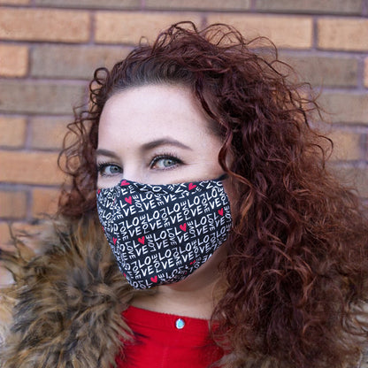 Premium 4 Layers Cotton Face Mask with Nose Wire and Filter Pocket for Adults and Teens