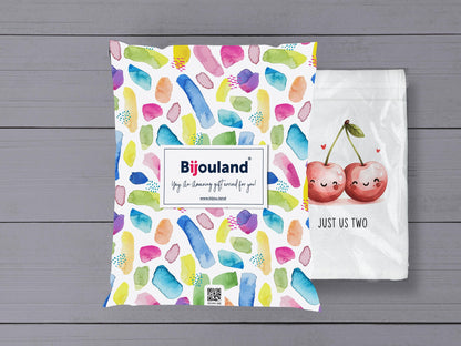 Cute Valentine's Day Cherry Towel - Just Us Two - Flour Sack Kitchen Towel - Cherries Kitchen Towel Decor